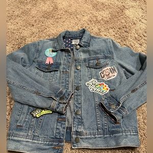 Girls Disney patched Toy Story jacket excellent condition size 7/8